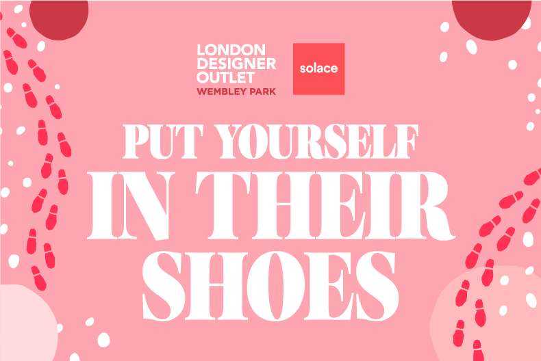 In their shoes campaign in partnership with Solace London